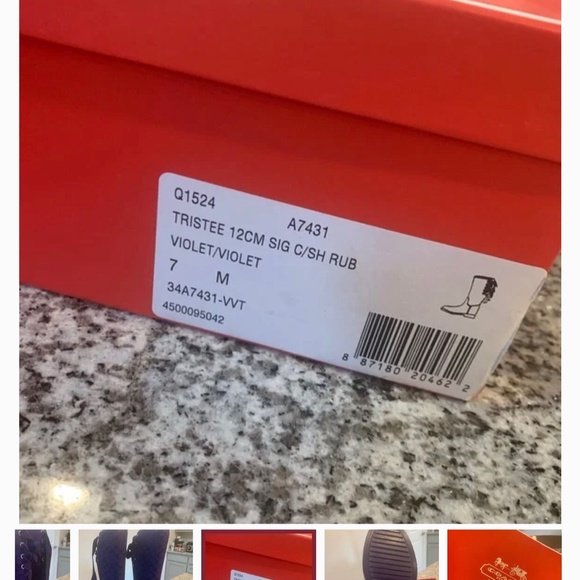 Coach Rain Boots back lace corset - Picture 5 of 6